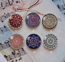 Handmade Round Photo Glass Cabochon Pattern 1033