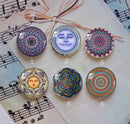Handmade Round Photo Glass Cabochon Pattern 1037