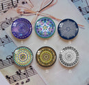 Handmade Round Photo Glass Cabochon Pattern 1040