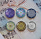 Handmade Round Photo Glass Cabochon Pattern 1040