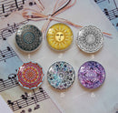 Handmade Round Photo Glass Cabochon Pattern 1045