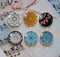 Handmade Round Photo Glass Cabochon Pattern 1051