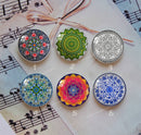 Handmade Round Photo Glass Cabochon Pattern 1054