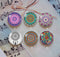 Handmade Round Photo Glass Cabochon Pattern 1057