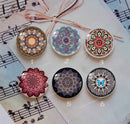 Handmade Round Photo Glass Cabochon Pattern 1062