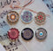 Handmade Round Photo Glass Cabochon Pattern 1062