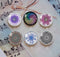 Handmade Round Photo Glass Cabochon Pattern 1063