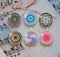 Handmade Round Photo Glass Cabochon Pattern 1064