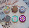 Handmade Round Photo Glass Cabochon Pattern 1066
