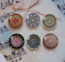 Handmade Round Photo Glass Cabochon Pattern 1067