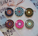 Handmade Round Photo Glass Cabochon Pattern 1071