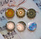 Handmade Round Photo Glass Cabochon Pattern 1072