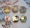 Handmade Round Photo Glass Cabochon Elf 1082