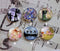 Handmade Round Photo Glass Cabochon Flower elf 1085