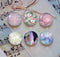 Handmade Round Photo Glass Cabochon 1131