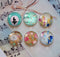 Handmade Round Photo Glass Cabochon 1136