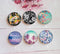 Handmade Round Photo Glass Cabochon Plant flower 1512