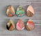 Handmade Teardrop Photo Glass Cabochons Geometry Pattern A326
