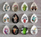 Handmade Teardrop Photo Glass Cabochons heart A612