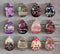 Handmade Teardrop Photo Glass Cabochons Plant flower A633