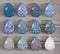 Handmade Teardrop Photo Glass Cabochons Pattern A646