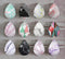 Handmade Teardrop Photo Glass Cabochons Geometry stripe A666