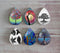 Handmade Teardrop Photo Glass Cabochons Plant tree A352