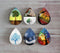Handmade Teardrop Photo Glass Cabochons Plant tree A359