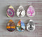 Handmade Teardrop Photo Glass Cabochons Plant tree A361