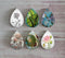 Handmade Teardrop Photo Glass Cabochons Plant flower A396