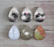 Handmade Teardrop Photo Glass Cabochons Plant flower A397