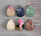 Handmade Teardrop Photo Glass Cabochons Geometry Glitter A418
