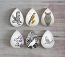 Handmade Teardrop Photo Glass Cabochons animal eagle A498