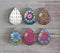 Handmade Teardrop Photo Glass Cabochons Geometric pattern A523