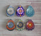 Handmade Teardrop Photo Glass Cabochons Geometric pattern A526