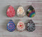 Handmade Teardrop Photo Glass Cabochons Geometric pattern A530