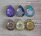 Handmade Teardrop Photo Glass Cabochons Geometric pattern A552