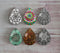 Handmade Teardrop Photo Glass Cabochons Geometric pattern A554
