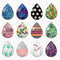 Handmade Teardrop Photo Glass Cabochons 44