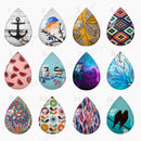 Handmade Teardrop Photo Glass Cabochons 53