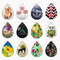 Handmade Teardrop Photo Glass Cabochons 57