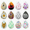 Handmade Teardrop Photo Glass Cabochons 58