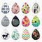 Handmade Teardrop Photo Glass Cabochons 63