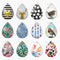 Handmade Teardrop Photo Glass Cabochons 64