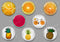 Handmade Round Photo Glass Cabachon fruit 509