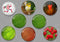 Handmade Round Photo Glass Cabachon Leaves 513