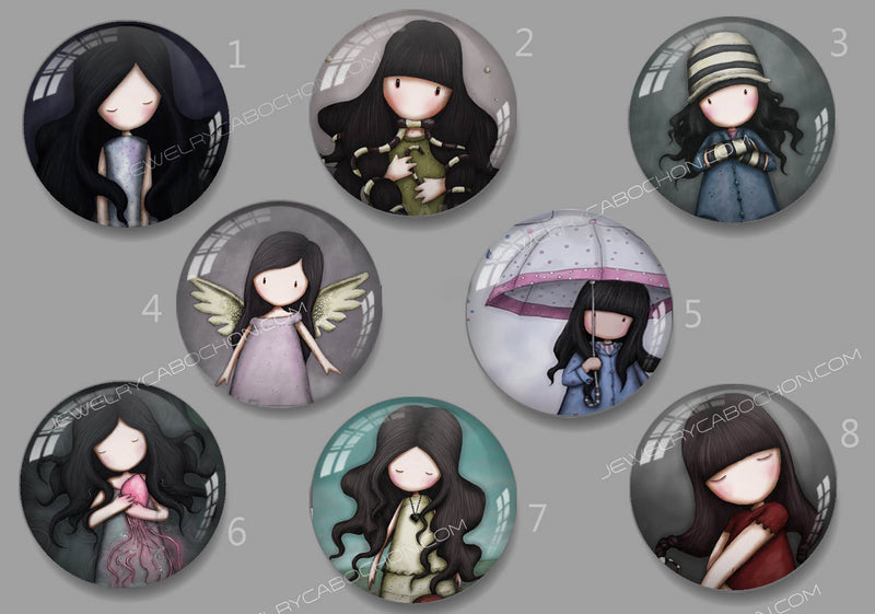 Handmade Round Photo Glass Cabachon Avatar 537