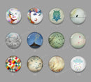 Handmade Round Photo Glass Cabachon 580