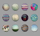 Handmade Round Photo Glass Cabachon 582