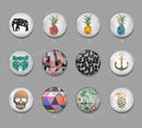 Handmade Round Photo Glass cabachon 641
